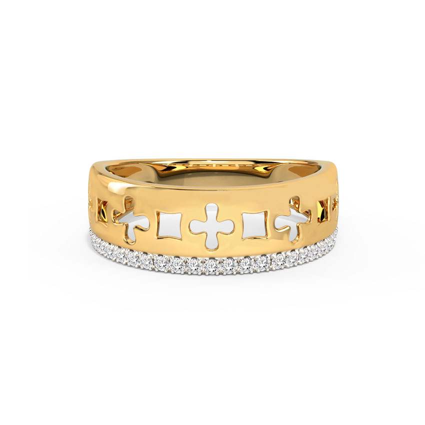 Jigsaw Cutout Diamond Band Jigsaw Cutout Diamond Band
