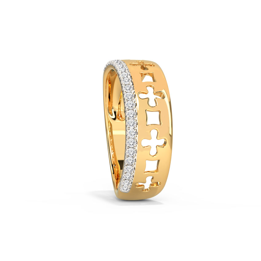Jigsaw Cutout Diamond Band Jigsaw Cutout Diamond Band