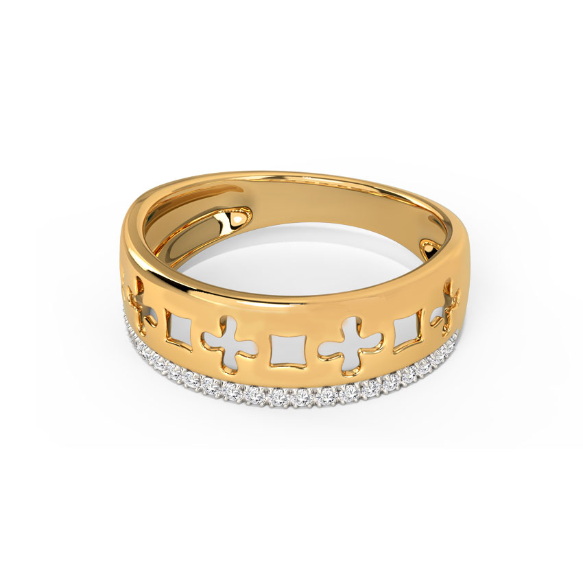 Jigsaw Cutout Diamond Band Jigsaw Cutout Diamond Band
