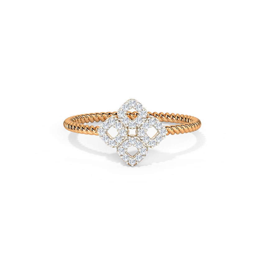 Glinting Bloom Diamond Ring