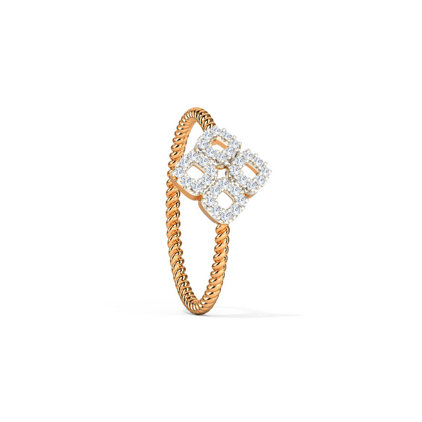 Glinting Bloom Diamond Ring