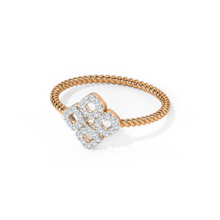 Glinting Bloom Diamond Ring