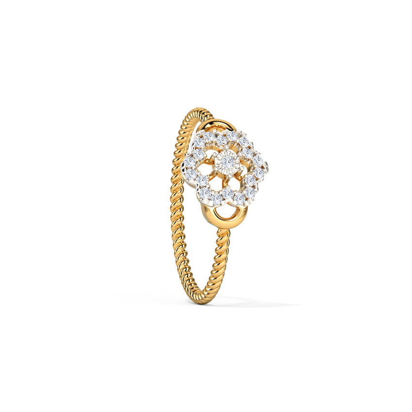 Delicate Blossom Diamond Ring