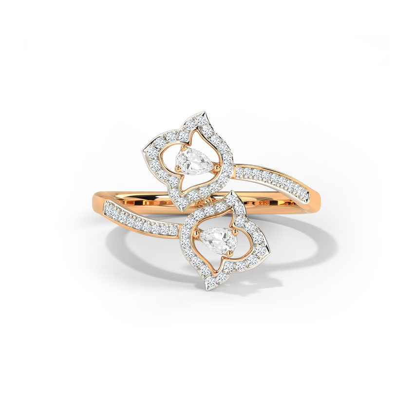 Bluebell Flower Diamond Ring