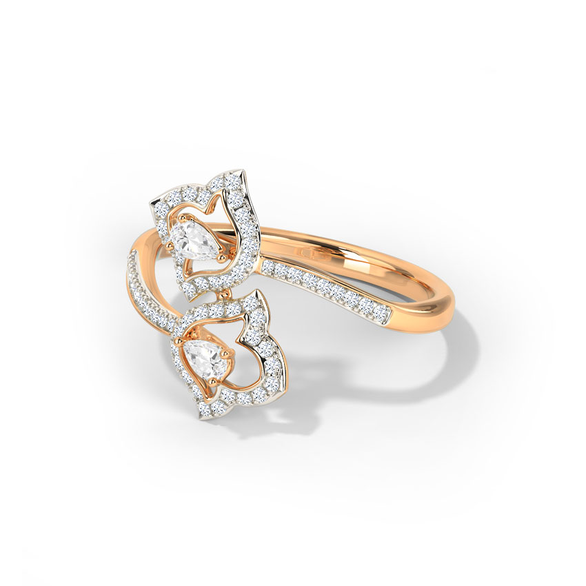 Bluebell Flower Diamond Ring