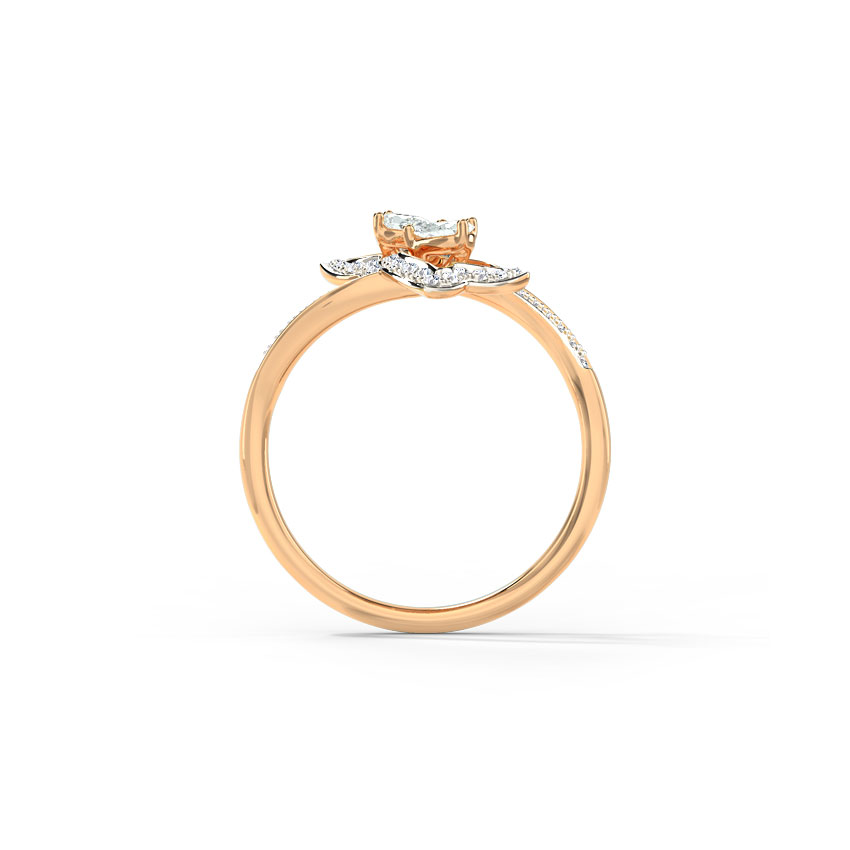 Bluebell Flower Diamond Ring