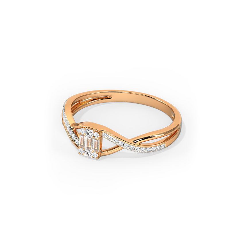 Encased Sparkle Diamond Ring