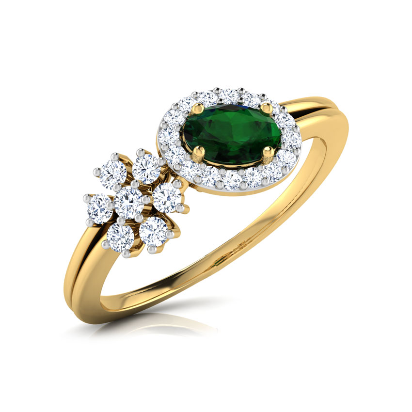 Greenish Starlight Ring