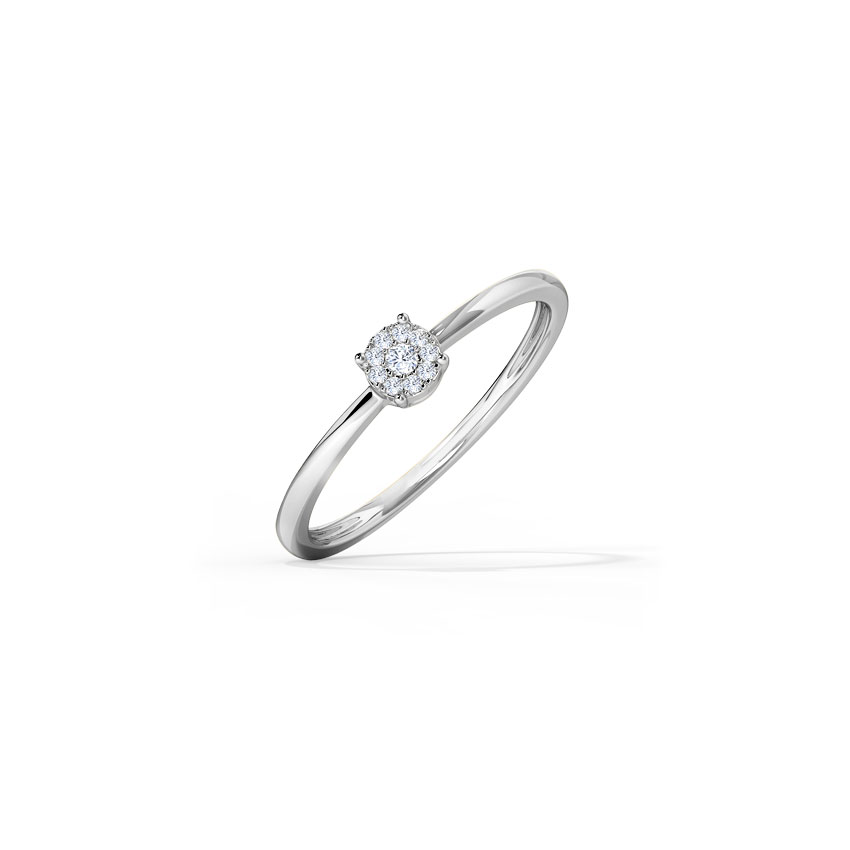 Diamond Rings 14 Karat White Gold Zivah Diamond Ring