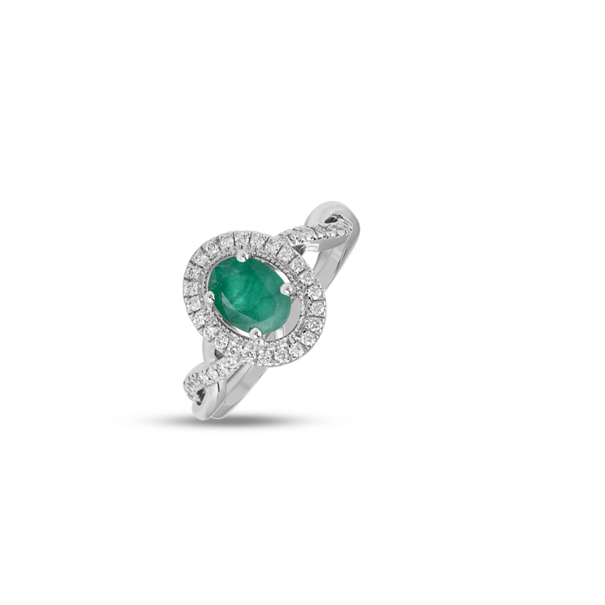 Matilda Halo Gemstone Ring