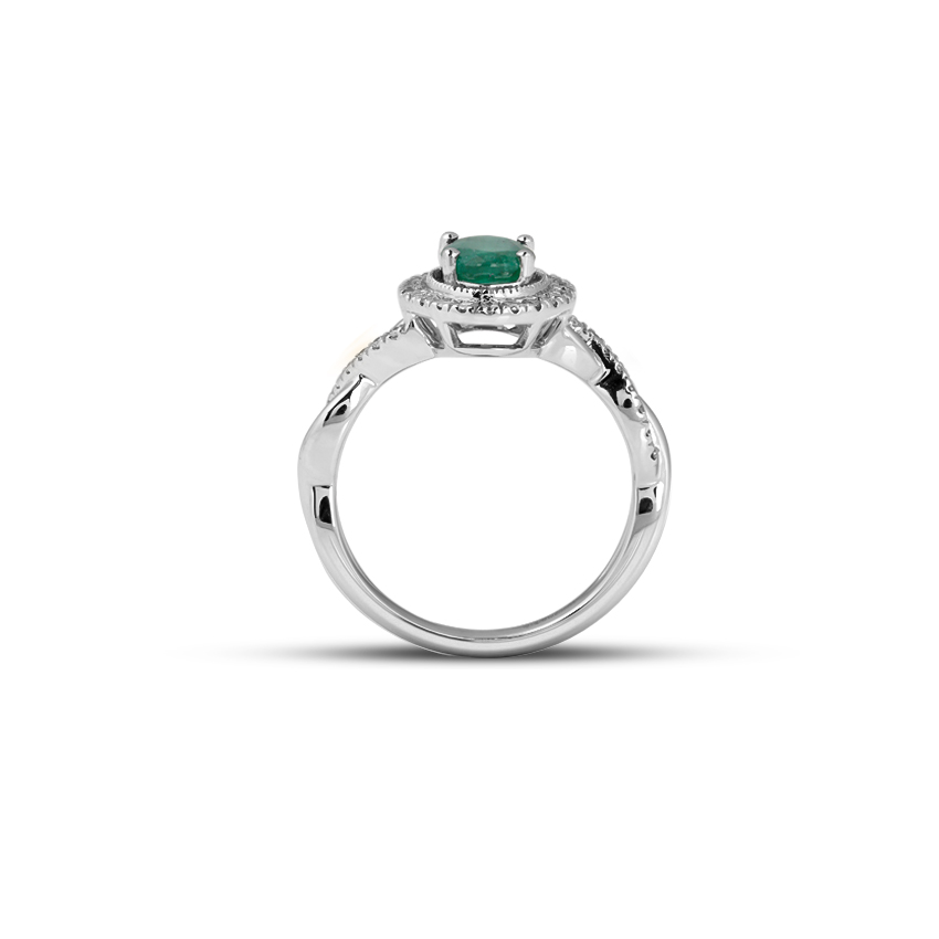 Matilda Halo Gemstone Ring