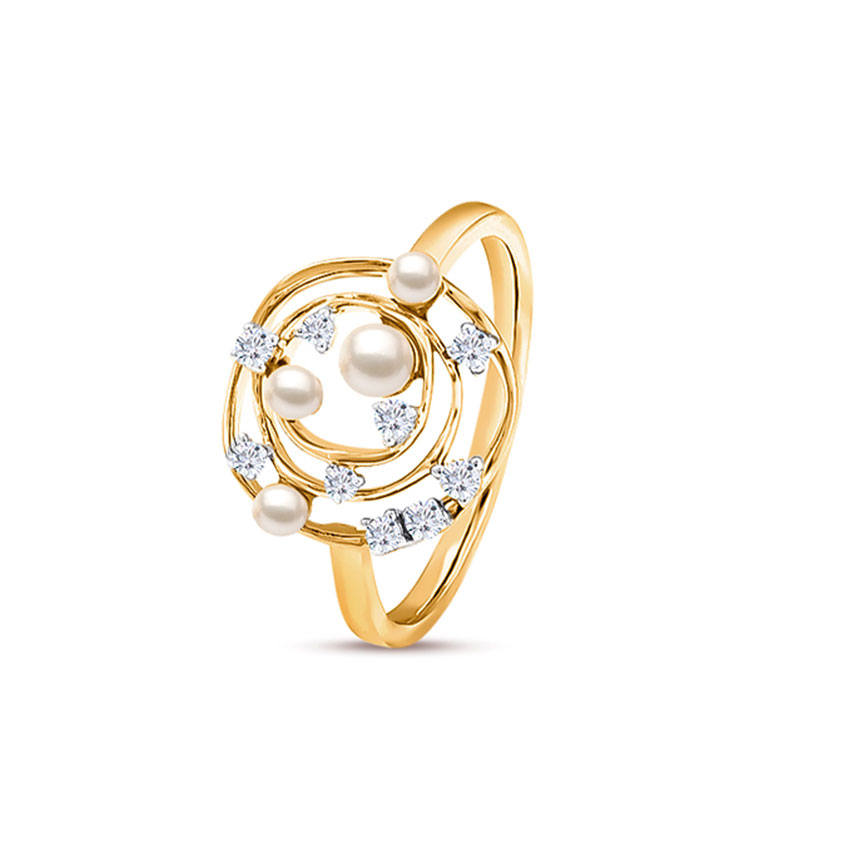 Pearl Swirl Diamond Ring Pearl Swirl Diamond Ring