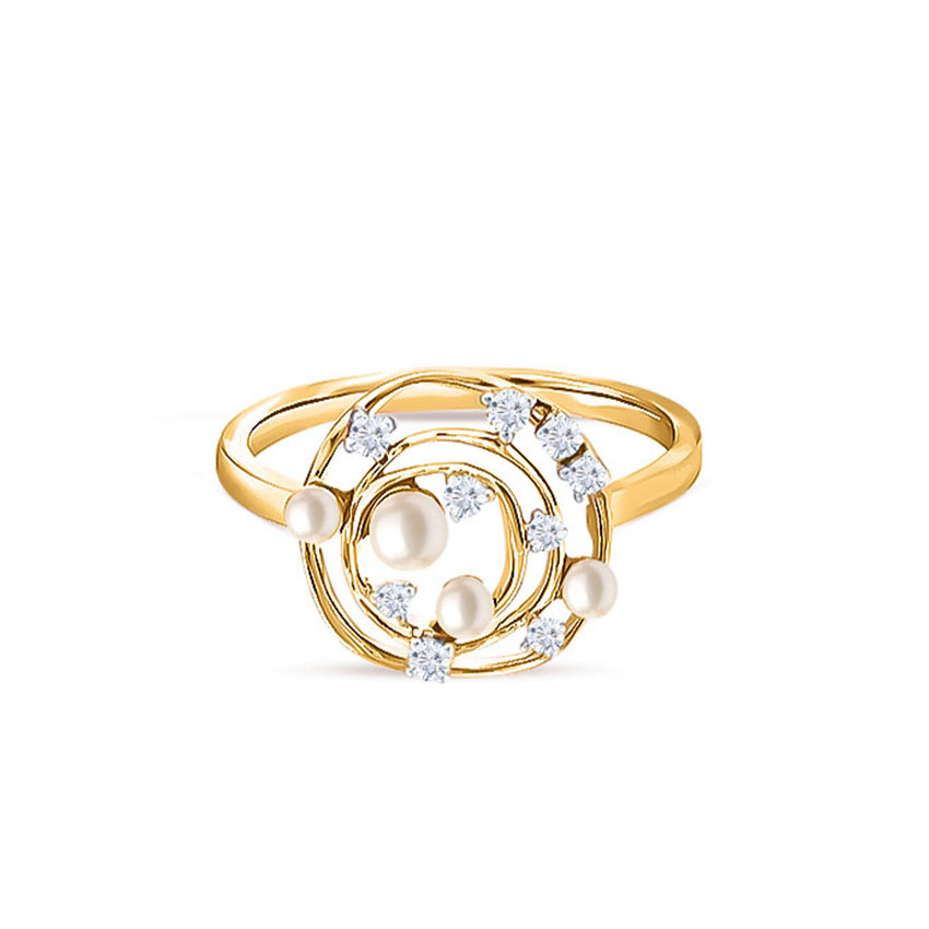 Pearl Swirl Diamond Ring Pearl Swirl Diamond Ring