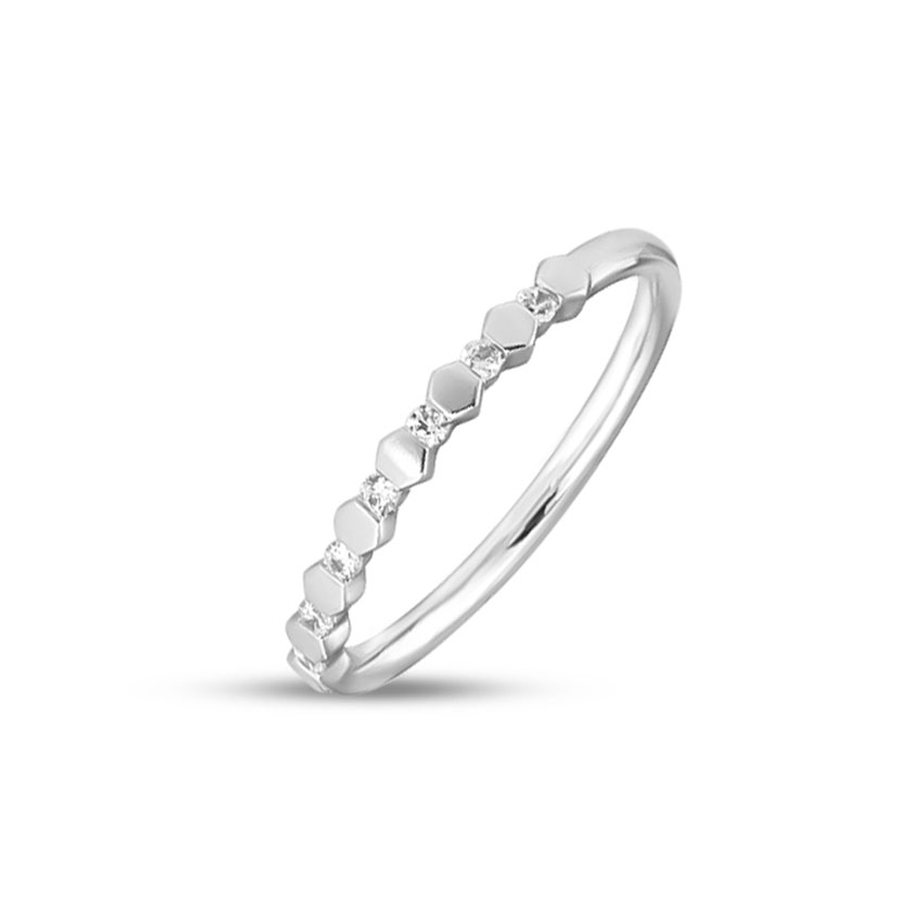 Diamond Rings 14 Karat White Gold Layla Stackable Diamond Ring