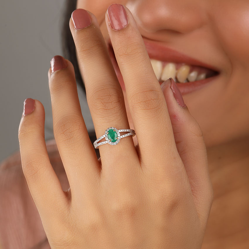 Diamond,Gemstone Rings 18 Karat Yellow Gold Stacey Gemstone Ring