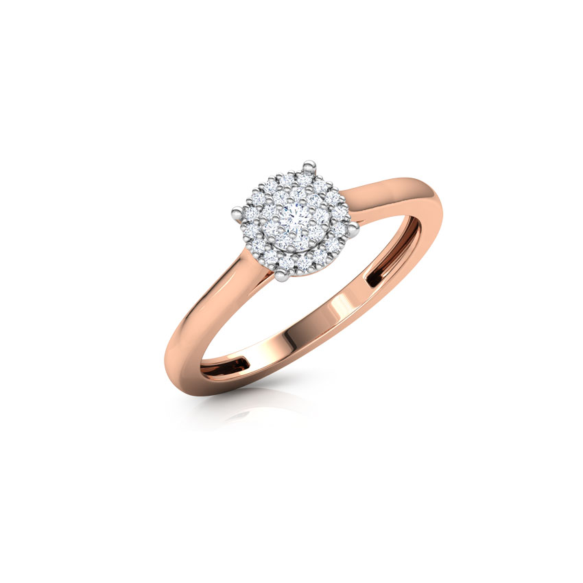 Diamond Rings 14 Karat Rose Gold Elva Diamond Ring