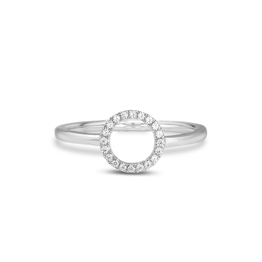 Diamond Rings 14 Karat White Gold Radiant Halo Diamond Ring
