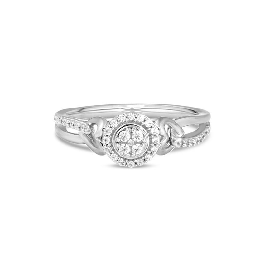 Diamond Rings 14 Karat White Gold Berta Graceful Diamond Ring