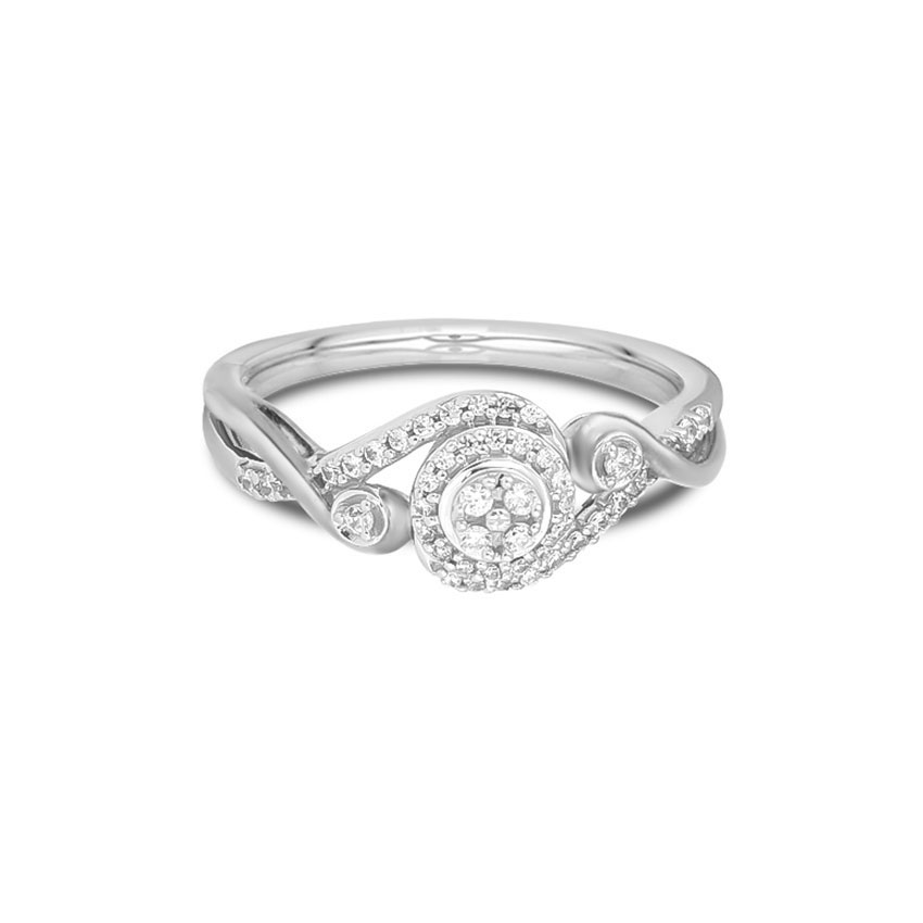 Diamond Rings 14 Karat White Gold Ele Fascinating Diamond Ring