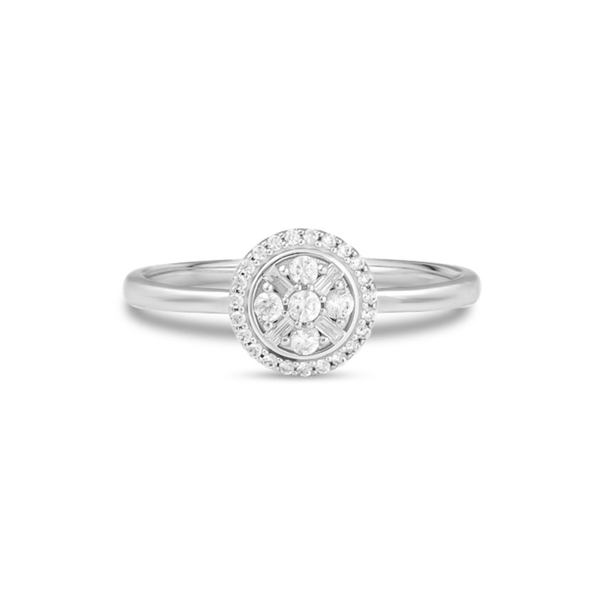 Diamond Rings 14 Karat White Gold Fortune Diamond Ring