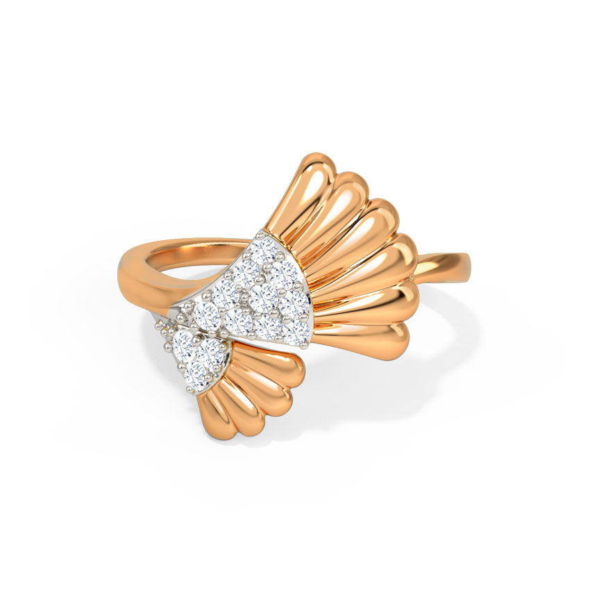 Diamond Rings 14 Karat Rose Gold Nylah Diamond Ring