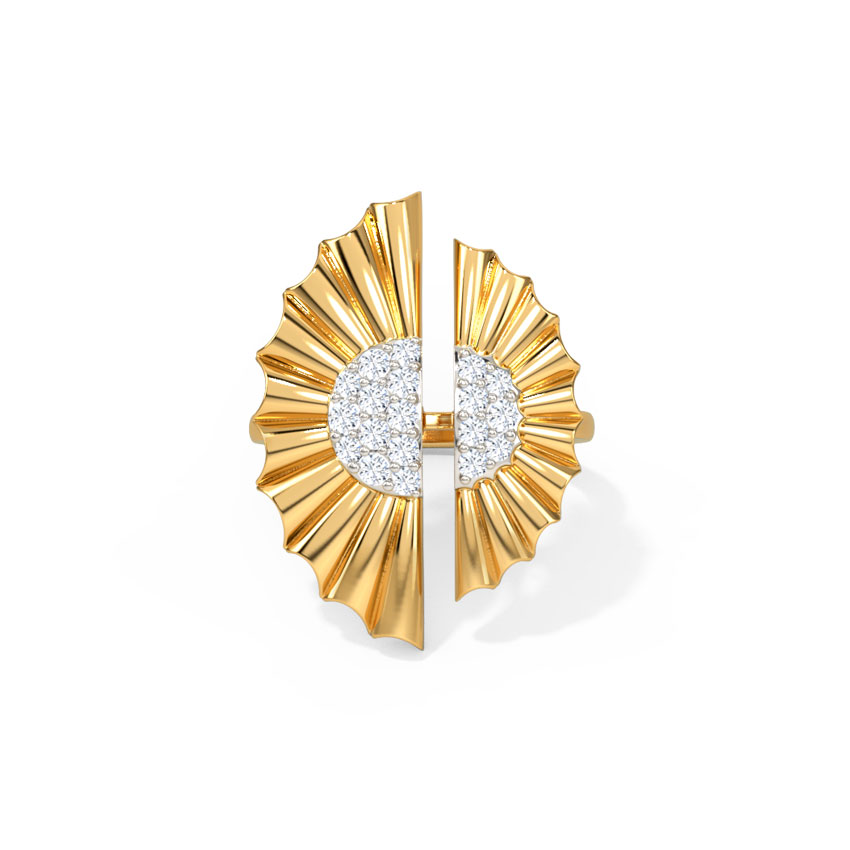Diamond Rings 14 Karat Yellow Gold Alivia Diamond Ring