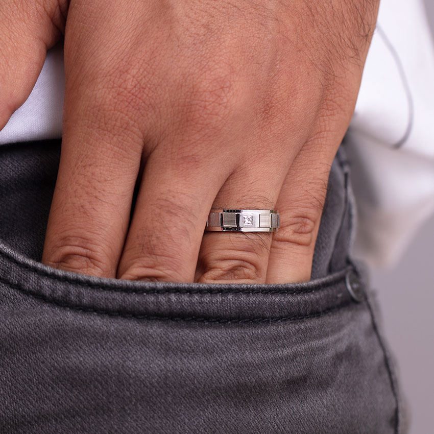 Wilson Platinum Band for Men