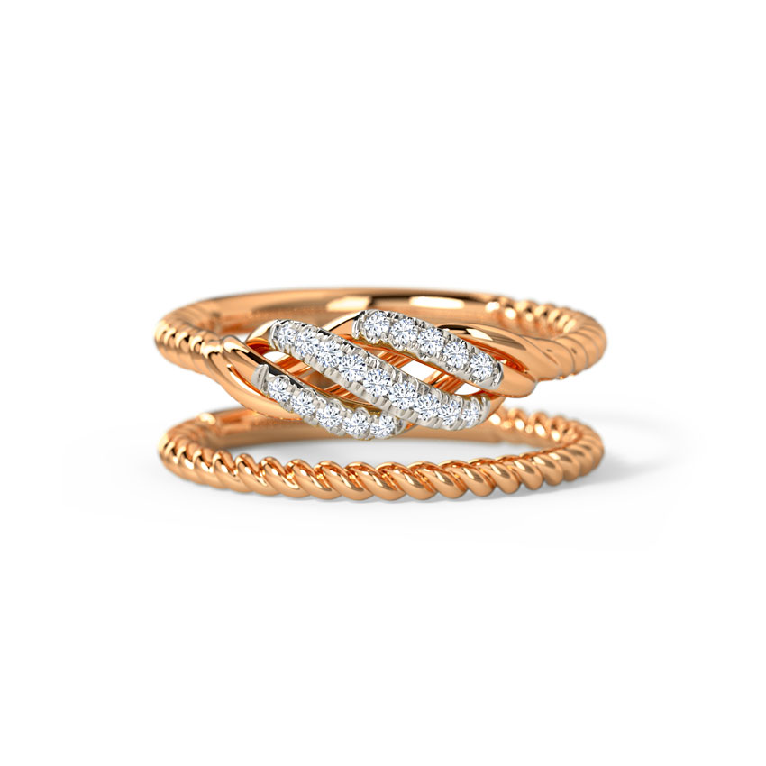 Diamond Rings 14 Karat Rose Gold Lelani Diamond Ring