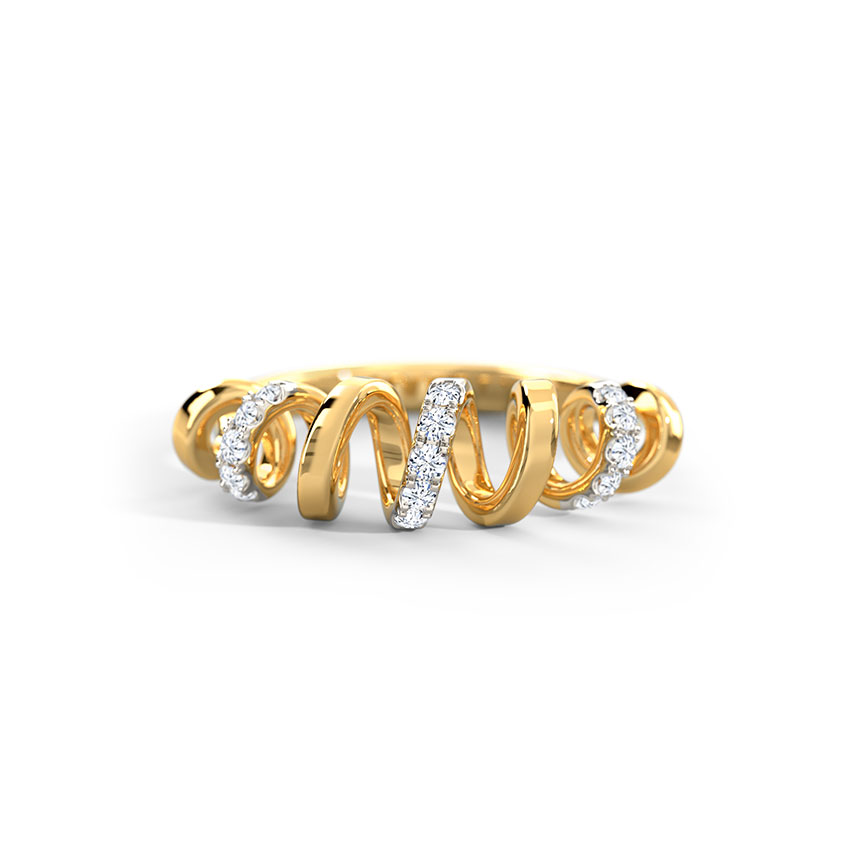 Diamond Rings 14 Karat Yellow Gold Dacy Diamond Ring