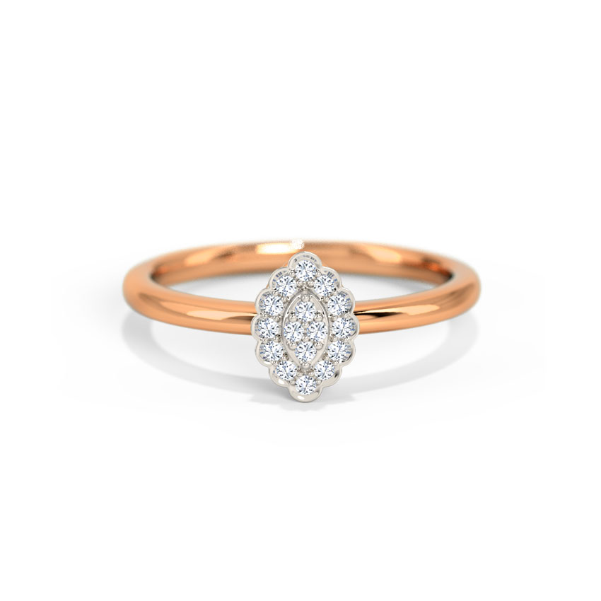 Diamond Rings 14 Karat Rose Gold Camila Diamond Ring