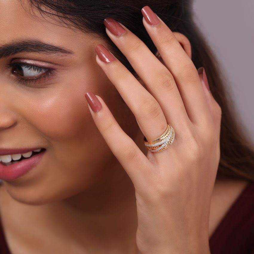 Diamond Rings 14 Karat Yellow Gold Euna Diamond Ring