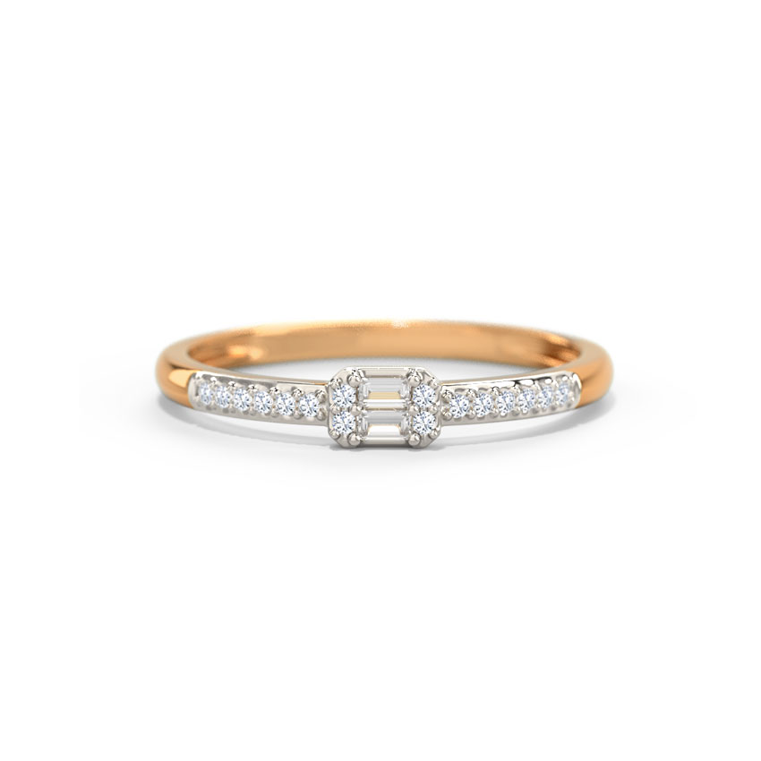 Diamond Rings 14 Karat Rose Gold Sophie New Age Diamond Ring