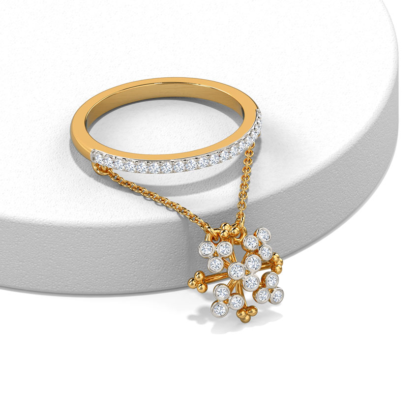 Diamond Rings 14 Karat Yellow Gold Eliita Diamond Ring