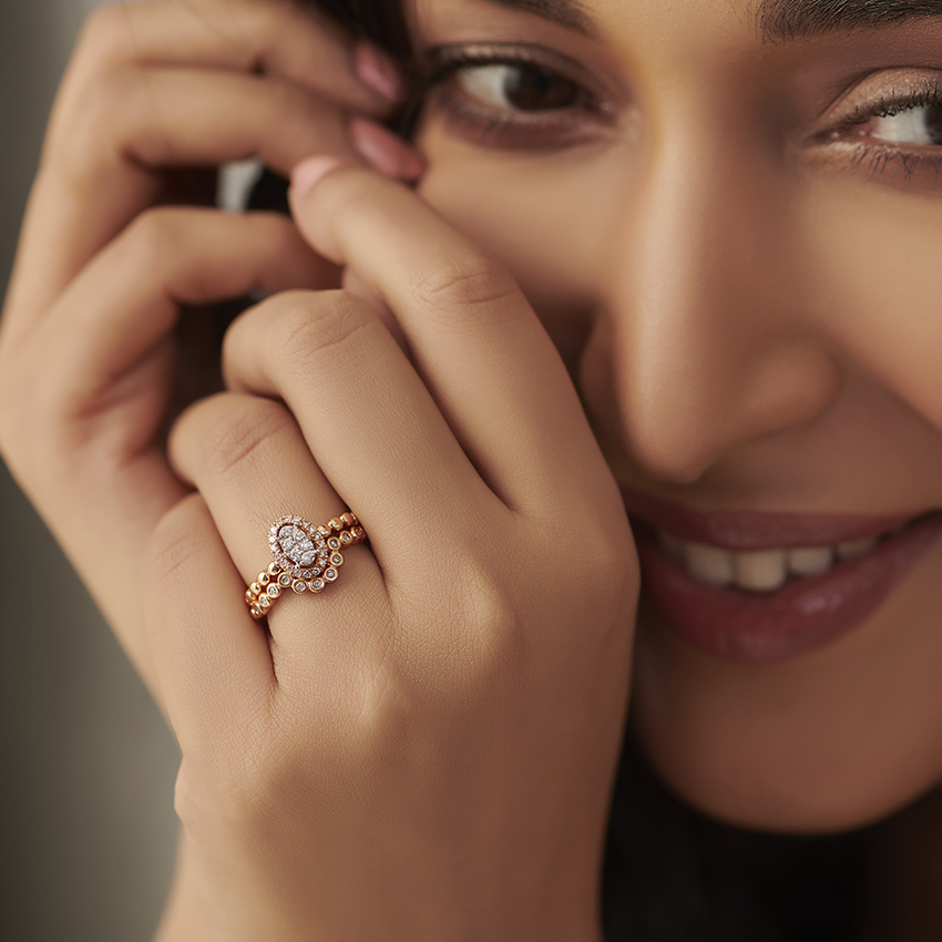 Tajo Diamond Bridal Ring Set