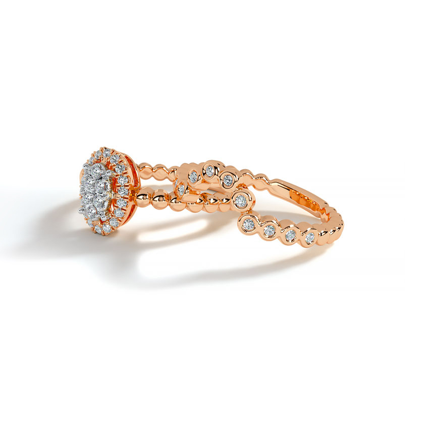 Tajo Diamond Bridal Ring Set