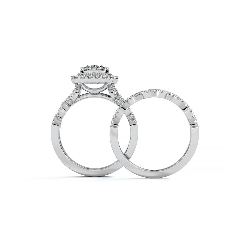 Stasha Diamond Bridal Ring Set Stasha Diamond Bridal Ring Set