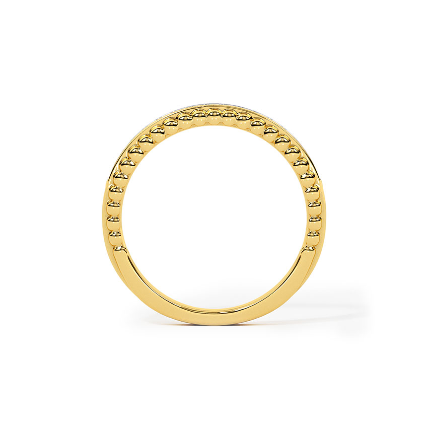 Amber Swish Diamond Band
