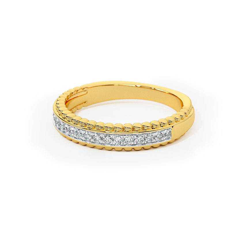 Amber Swish Diamond Band Amber Swish Diamond Band