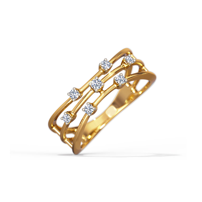 Diamond Rings 14 Karat Yellow Gold Davina Diamond Ring