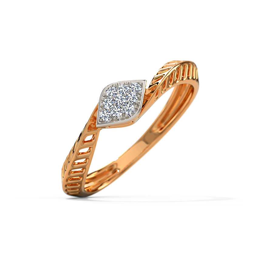 Wavy Kite Diamond Ring