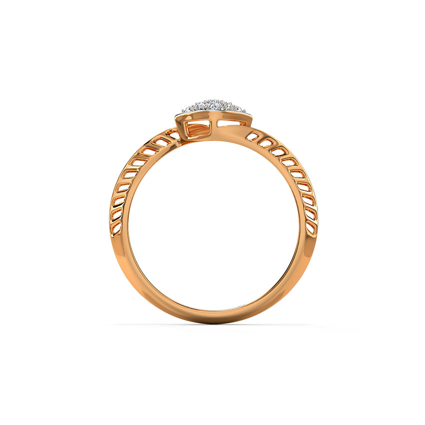 Wavy Kite Diamond Ring