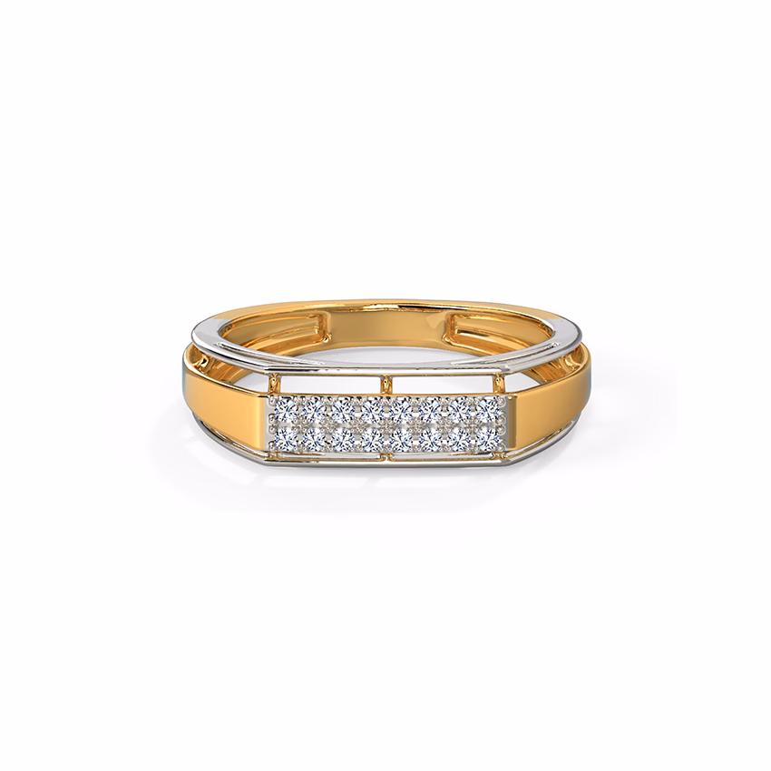 Diamond Rings 14 Karat Yellow Gold Ayan Diamond Ring For Men