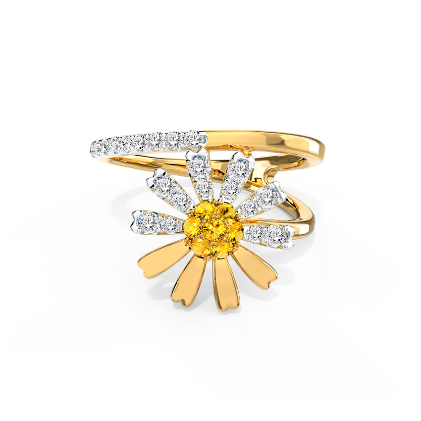 Happy Daisy Diamond Ring