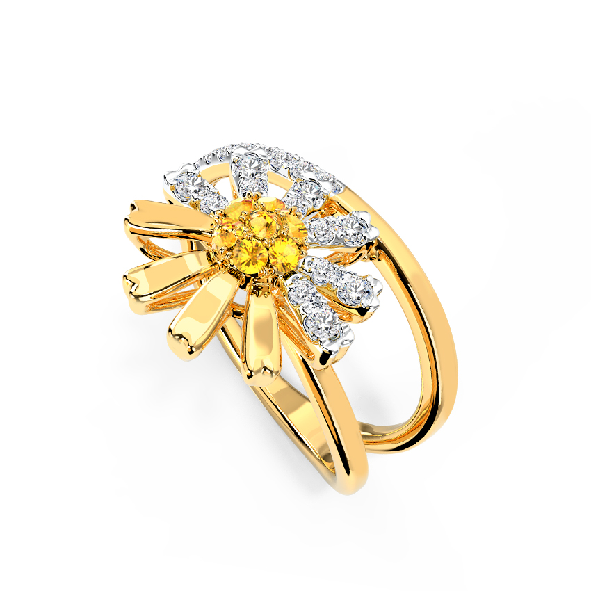 Happy Daisy Diamond Ring