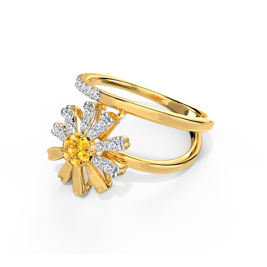 Happy Daisy Diamond Ring