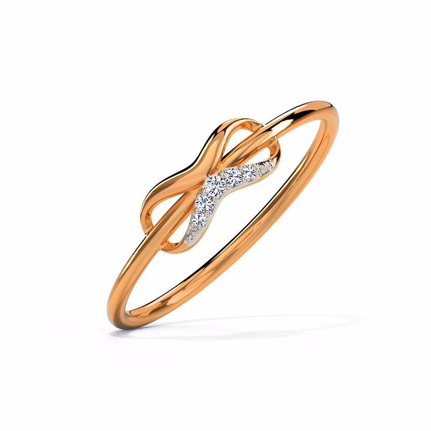 Diamond Rings 18 Karat Yellow Gold Infinity & Beyond Diamond Ring