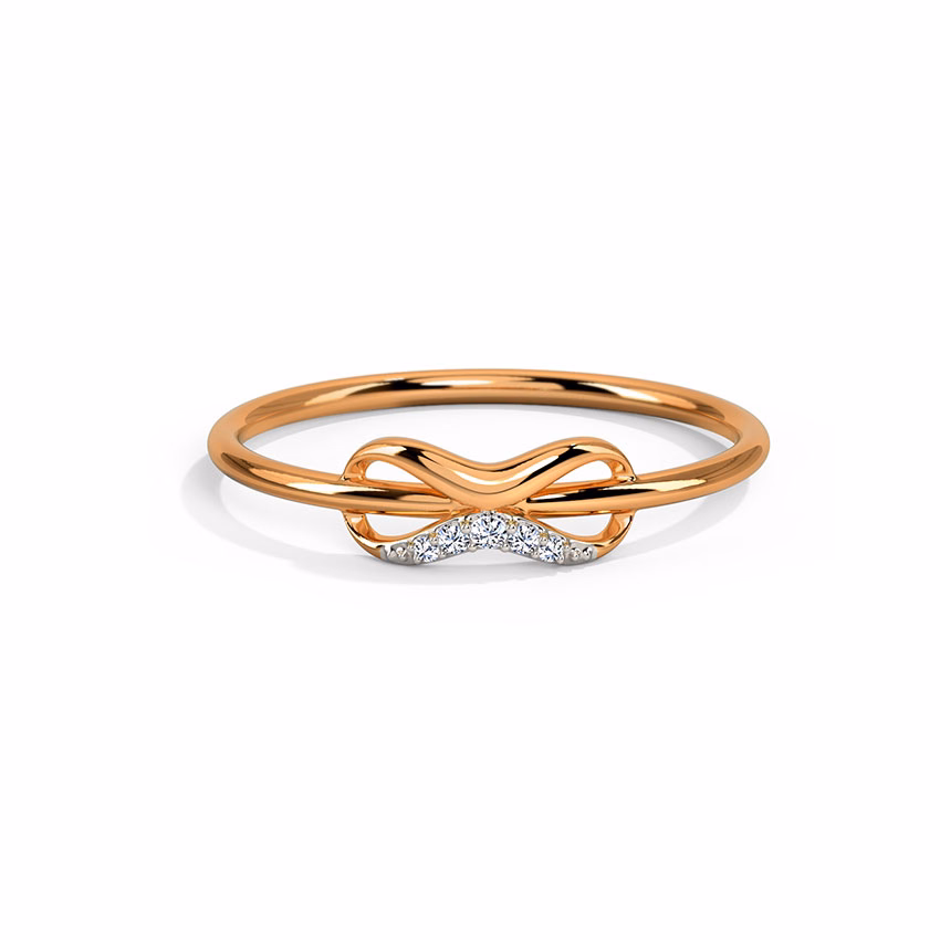 Diamond Rings 18 Karat Yellow Gold Infinity & Beyond Diamond Ring