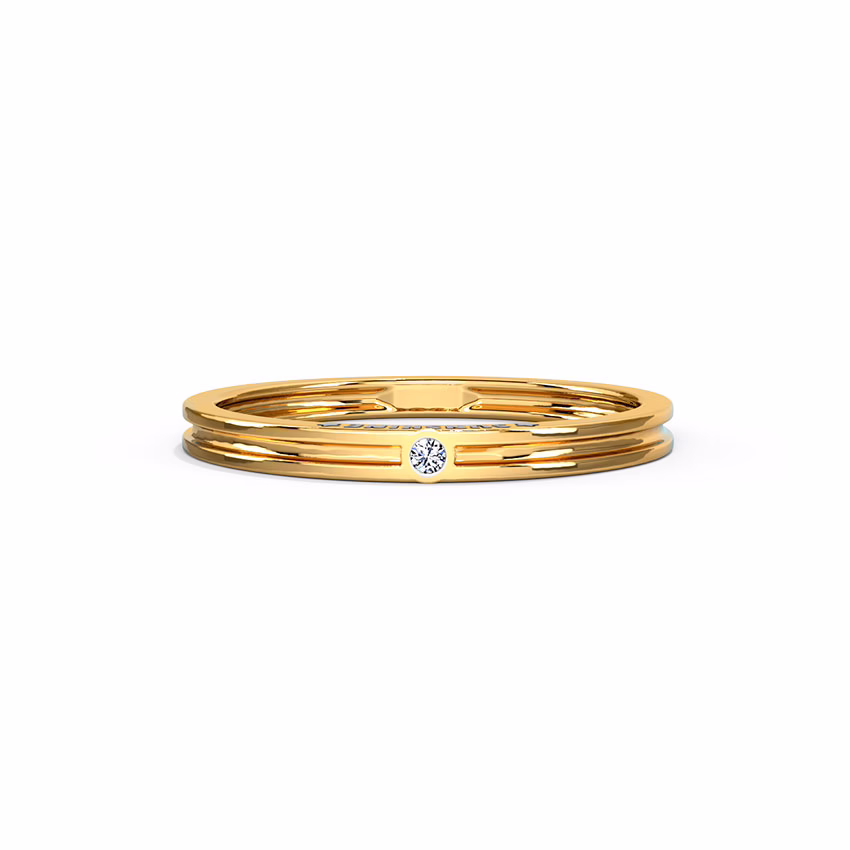Diamond Rings 9 Karat White Gold SUNSHINE Diamond Band