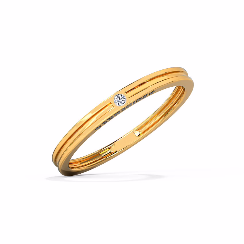 Diamond Rings 9 Karat White Gold SUNSHINE Diamond Band