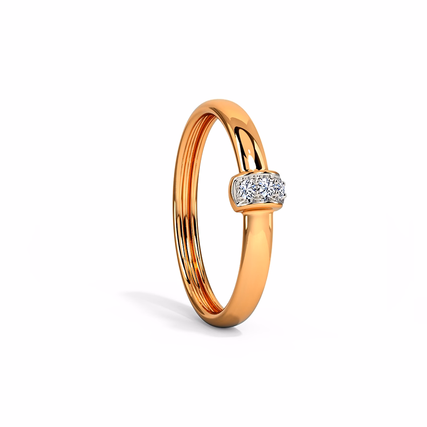 Diamond Rings 14 Karat Rose Gold In Fashion Diamond Ring